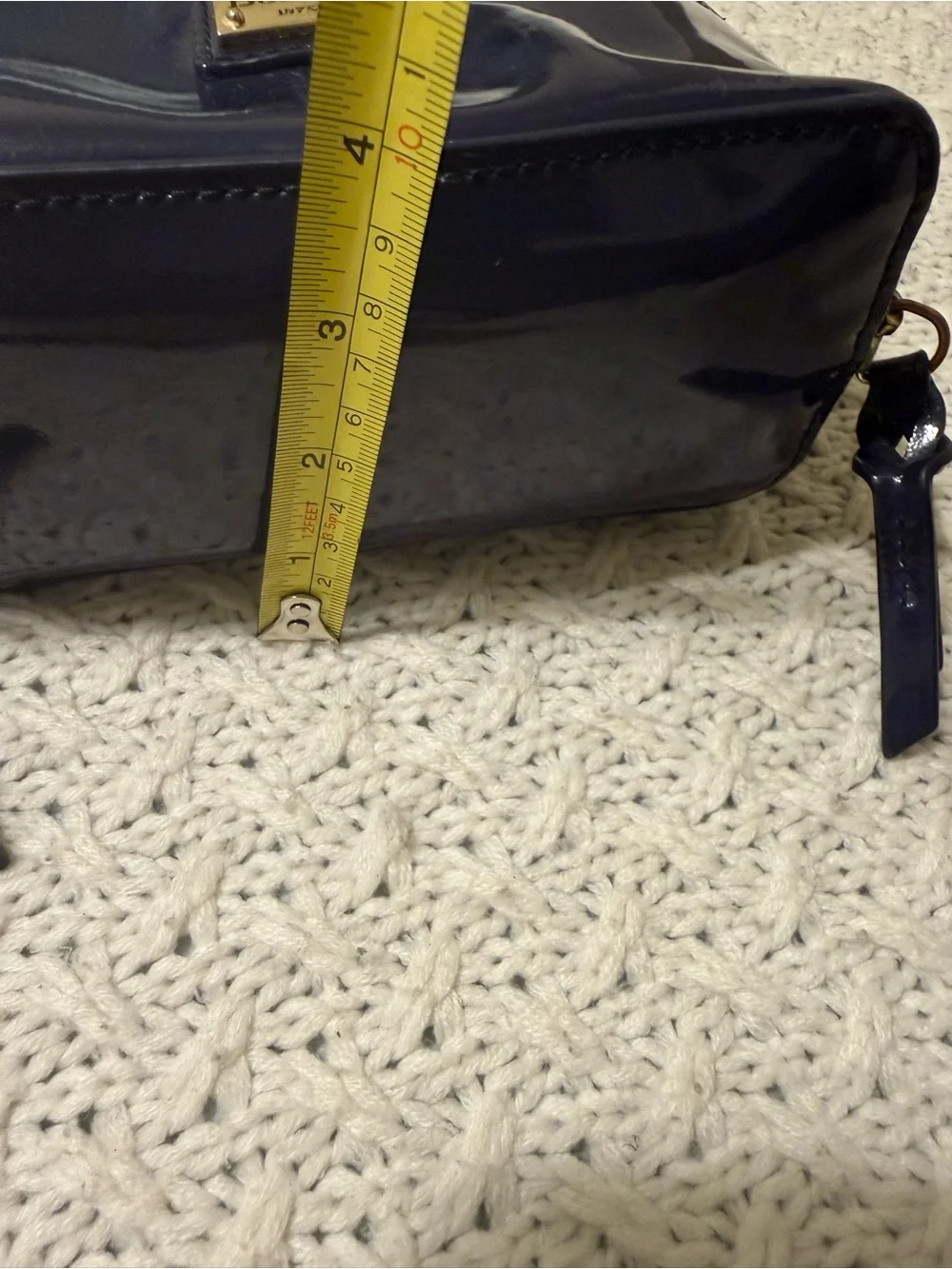 Dooney & Bourke navy Blue Patent Leather Purse